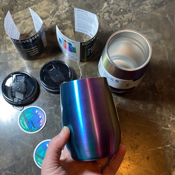 PAIR of Ecovessel The Port 10oz HOT/COLD TriMax insulated.coffee,cocktails,wine - Picture 10 of 12